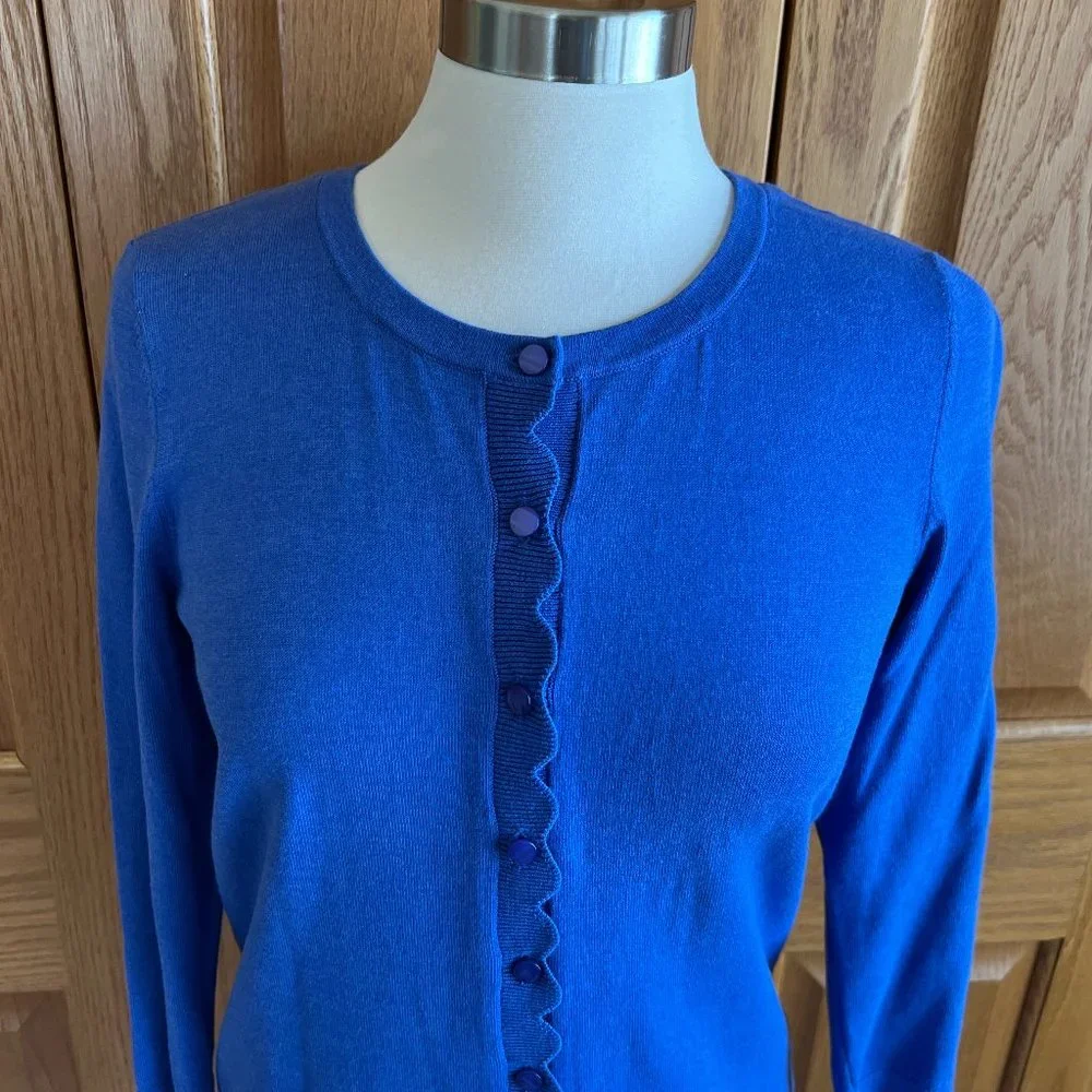 TALBOTS - Charming Cardigan - Scallop -- NEW with Tag - Picture 2 of 11